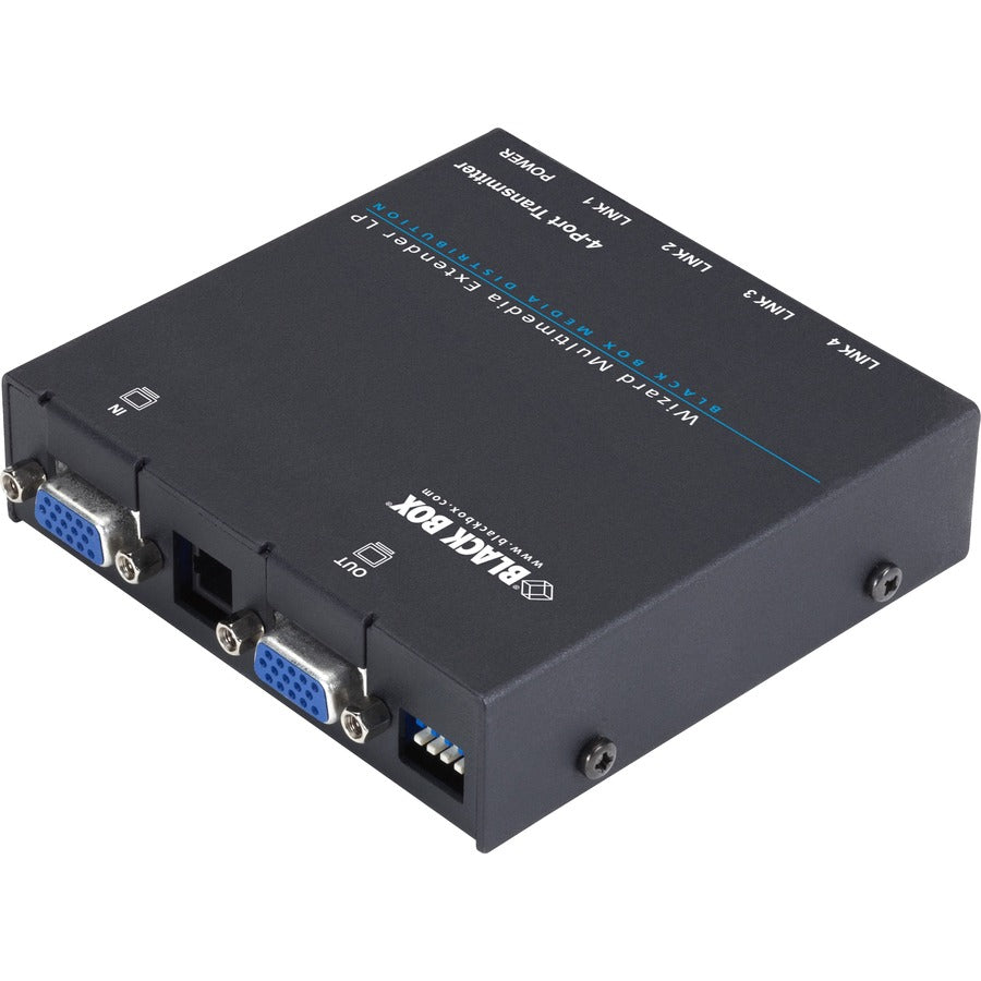 Black Box Wizard Multimedia Extender LP 4-Port Transmitter