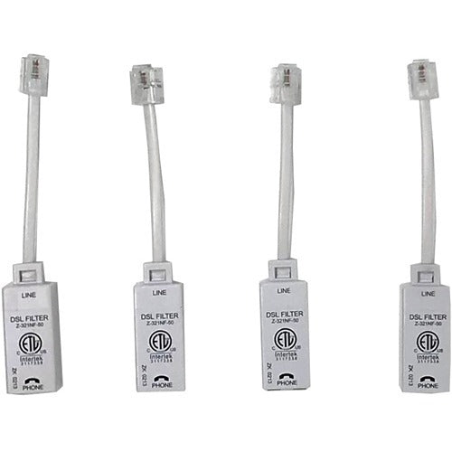 ScreenBeam Actiontec DSL Filter 4-pack - White - 4, 4.5 in, FLTR4DSL02