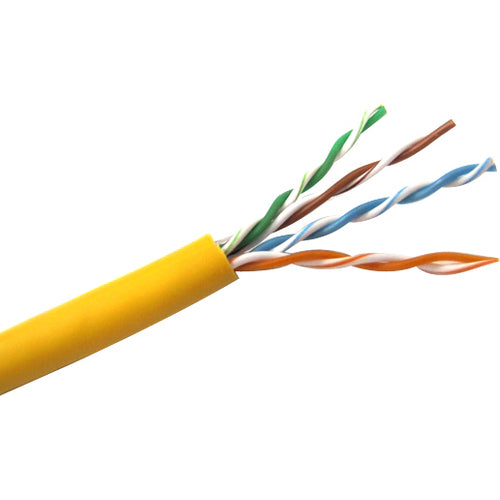 Winston Weltron Cat5E Solid (CMR) 4 Pair, 1000 ft, T2404L5E-YL, Yellow