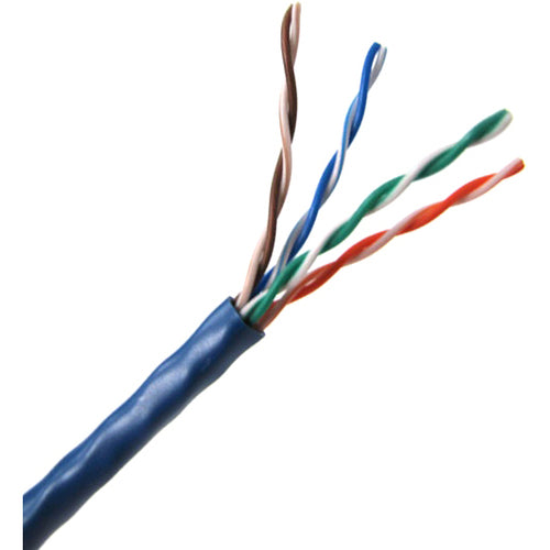 Winston Weltron 1000ft Cat5E UTP 350MHz Stranded PVC CMR Cable - Blue