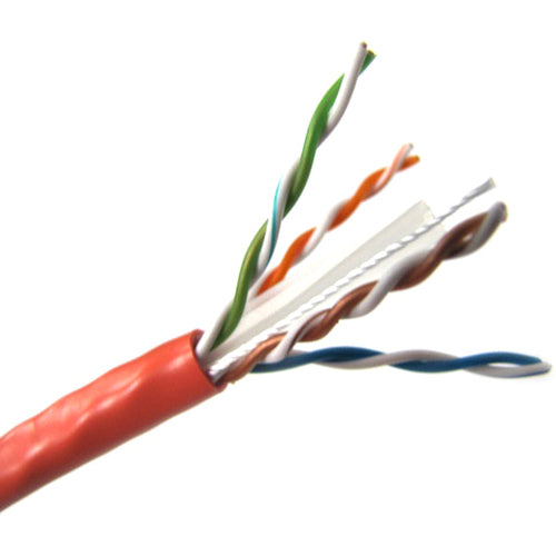 Winston Weltron 1000ft Cat6 UTP 550 MHz Solid PVC CMR Cable - Orange