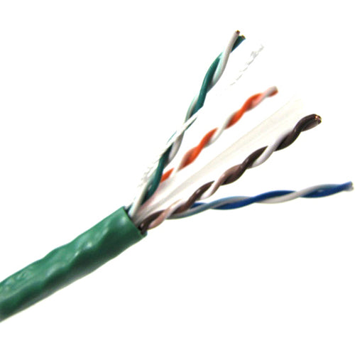 Winston Weltron 1000ft Cat6 UTP 550 MHz Solid Plenum Cable - Green
