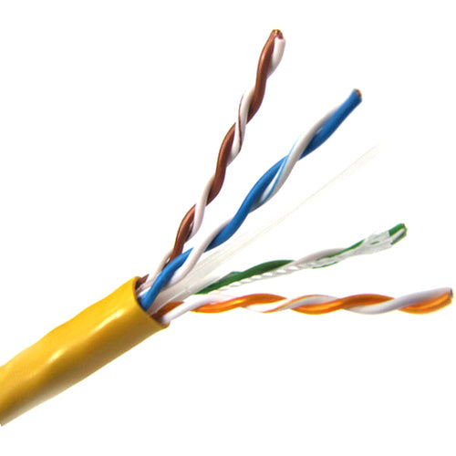 Winston Weltron 1000ft Cat6 UTP 550 MHz Solid Plenum Cable - Yellow