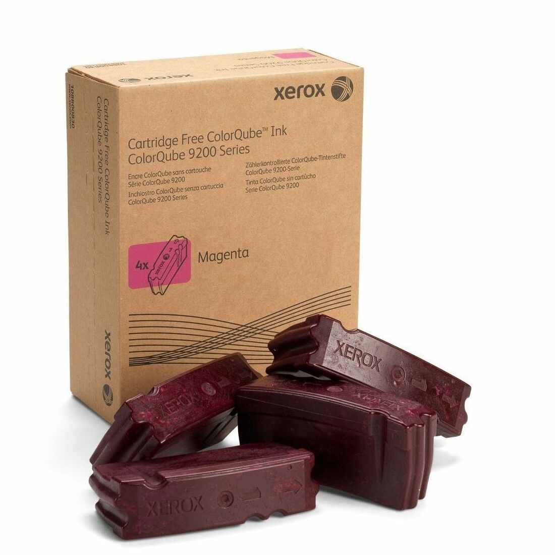 Xerox Genuine ColorQube&trade; 9201/9202/9203/9301/9302/9303 Magenta Solid Ink (37000 Pages) - 108R00830