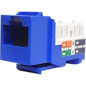 Winston Weltron CAT5e Keystone Punchdown Jack - 8P8C 568A/B - Blue
