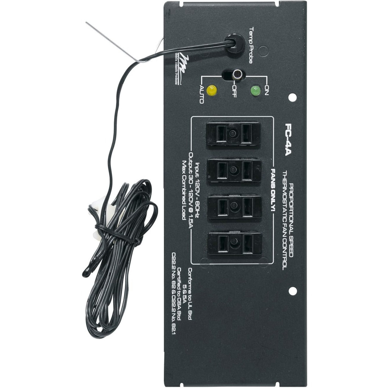 Legrand Middle Atlantic FC Series Thermostatic Fan Controller for MPR