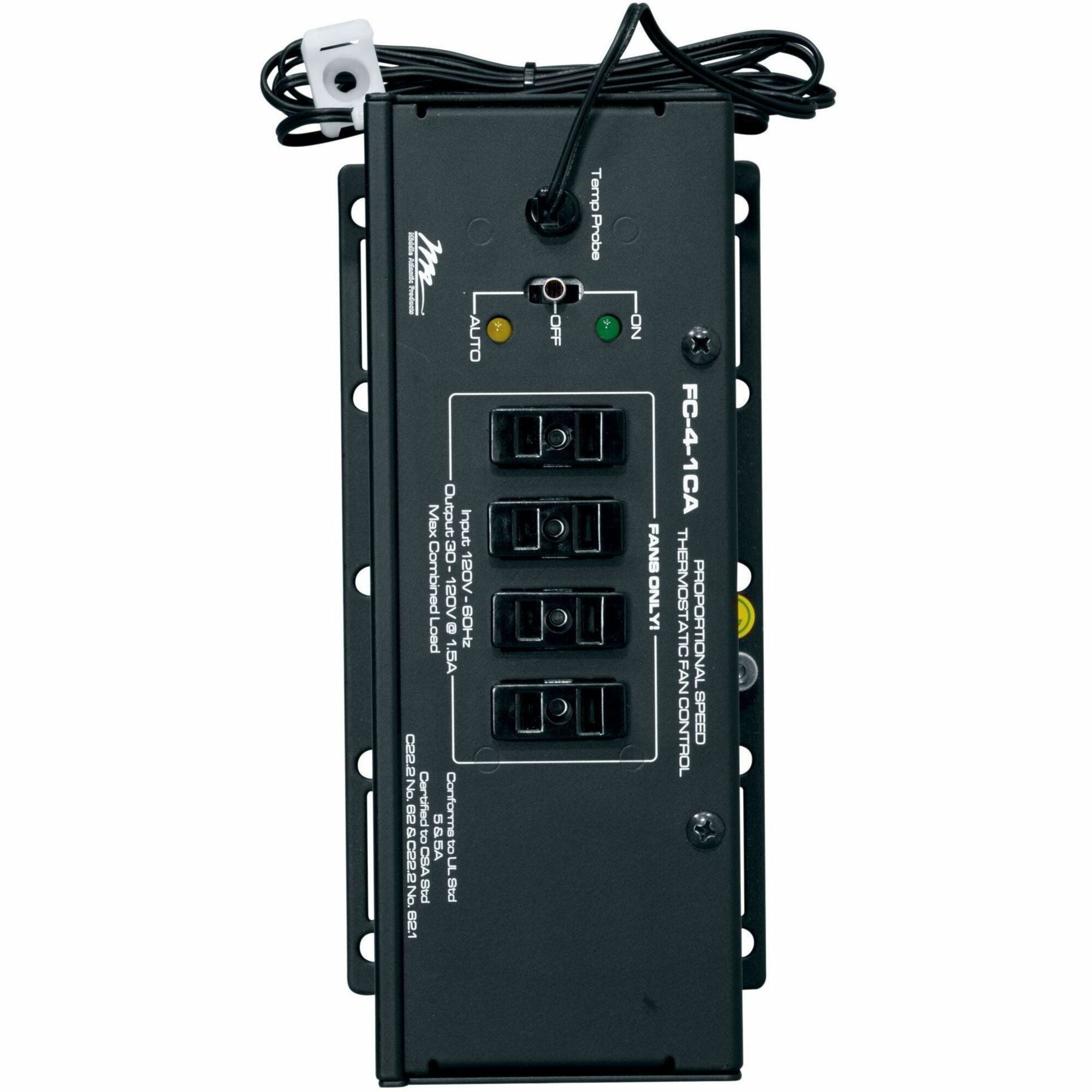 Legrand Middle Atlantic Thermostatic Fan Controller - 4 Fans