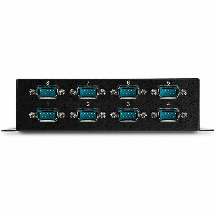 StarTech.com USB to Serial Adapter Hub &acirc;&euro;" 8 Port &acirc;" Industrial &acirc;" Wall Mount &acirc;" Din Rail &acirc;" COM Port Retention &acirc;" FTDI USB to