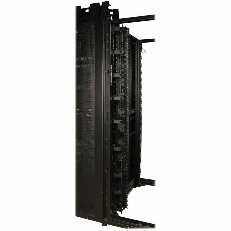 Eaton Tripp Lite Series 45U SmartRack Wide Standard-Depth Rack Enclosure Cabinet with Doors and Side Panels, 2 Pre-Installed Cable Managers