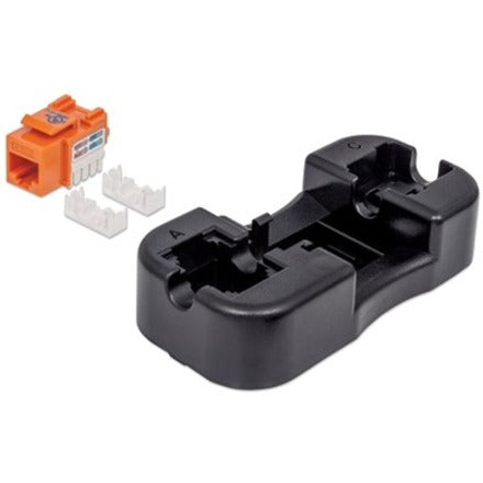 IC Intellinet Network Solutions Cat6 Keystone Jack, UTP, Punch-Down, Orange