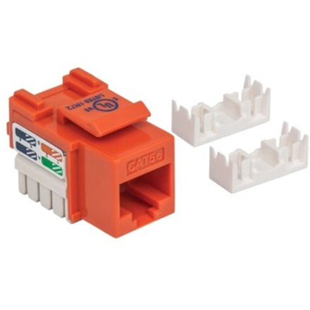 IC Intellinet Network Solutions Cat5e Keystone Jack, UTP, Punch-Down, Orange
