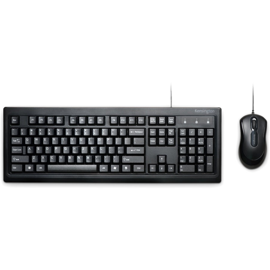 ACCO Kensington Keyboard for Life Desktop Set, Black, K72436AM, 10.9 m, USB