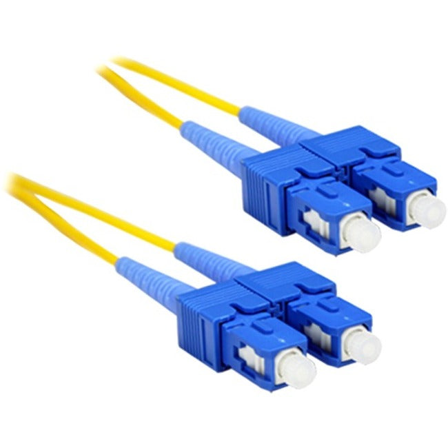 NSI ENET 3M SC/SC Duplex Single-mode 9/125 OS1 or Better Yellow Fiber Patch Cable 3 meter SC-SC Individually Tested