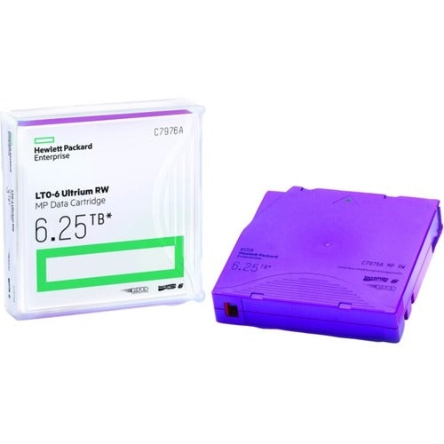 Hewlett HPE LTO-6 Ultrium 6.25TB MP RW Non Custom Labeled Data Cartridge 20 Pack