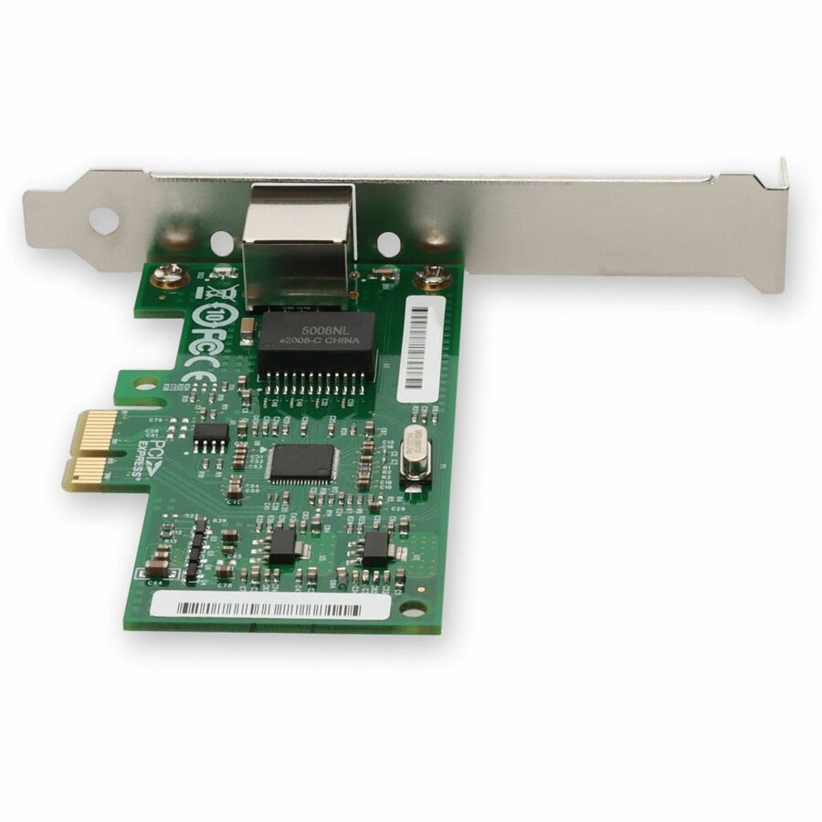 AddOn 10/100/1000Mbs Single Open RJ-45 Port 100m PCIe x4 Network Interface Card