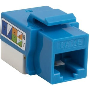 CAT5E KEYSTONE JACK PUNCH DOWN, 0.26 oz, 4XEM, Blue, Cat5e RJ45 Keystone Jack UTP 110-Type (Blue)