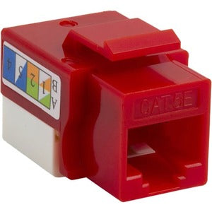 4XEM Cat6 RJ45 Keystone Jack UTP 110-Type (Red)