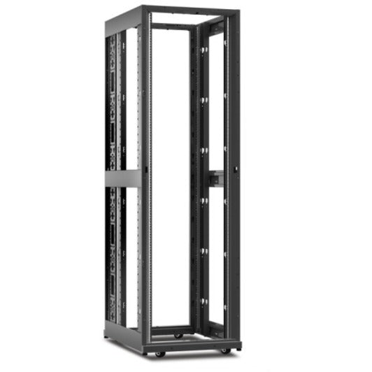 Schneider APC NetShelter AV, Server Rack Enclosure, 42U, 10-32 Threaded Rails, without Sides, Roofs, Doors, Black, 1991H x 600W x 806D mm
