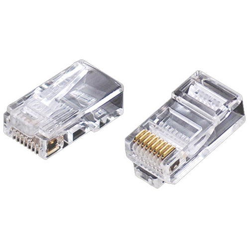 Winston Weltron RJ-45, 8P8C, Modular Plug for Cat6 Rated, Sheilded, Round Cable (44-751-8LB6NSH)