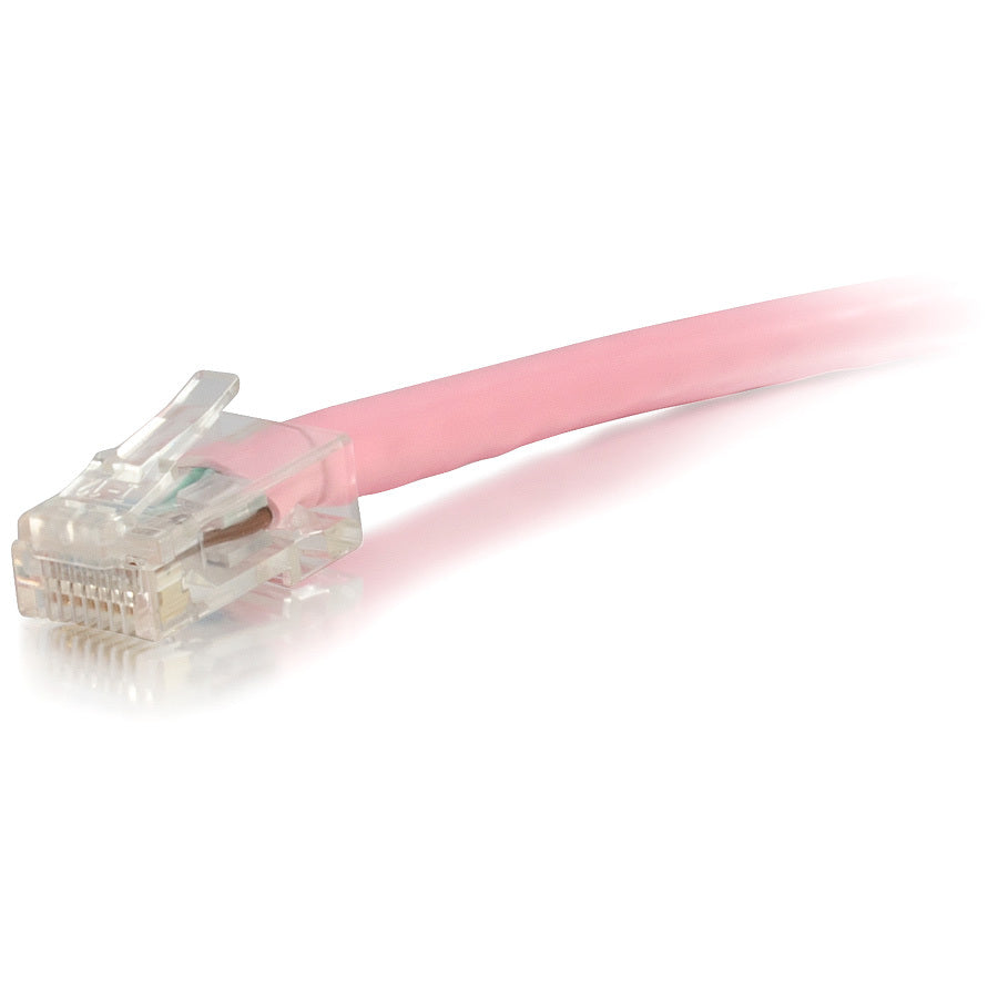 Legrand C2G-1ft Cat5e Non-Booted Unshielded (UTP) Network Patch Cable - Pink