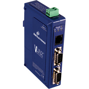 Advantech B&B VLINX, 2PORT, DB9, ESS, DIN, CU ETHERNET