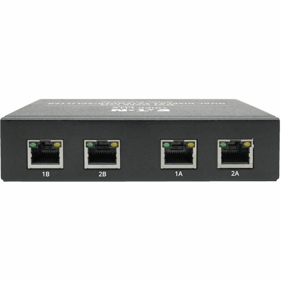 Eaton Tripp Lite Series 2-Port DVI over Cat5/6 Splitter/Extender, Box-Style Transmitter for Video, Dual-Display DVI-D, 200 ft. (60 m), TAA
