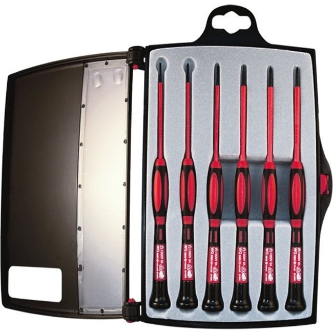 NSI Platinum Tools 1KV Insulated Precision Screwdriver Set, 6 pc.