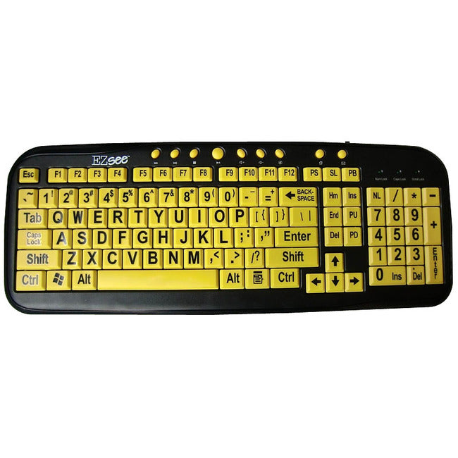 Ergoguys, DataCal Ezsee Low Vision Keyboard Large Print Yellow Keys