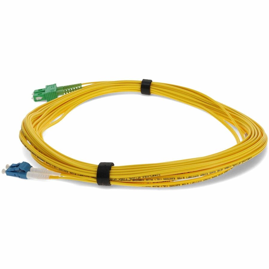 AddOn 15m ASC (Male) to LC (Male) Yellow OS2 Duplex Fiber OFNR (Riser-Rated) Patch Cable