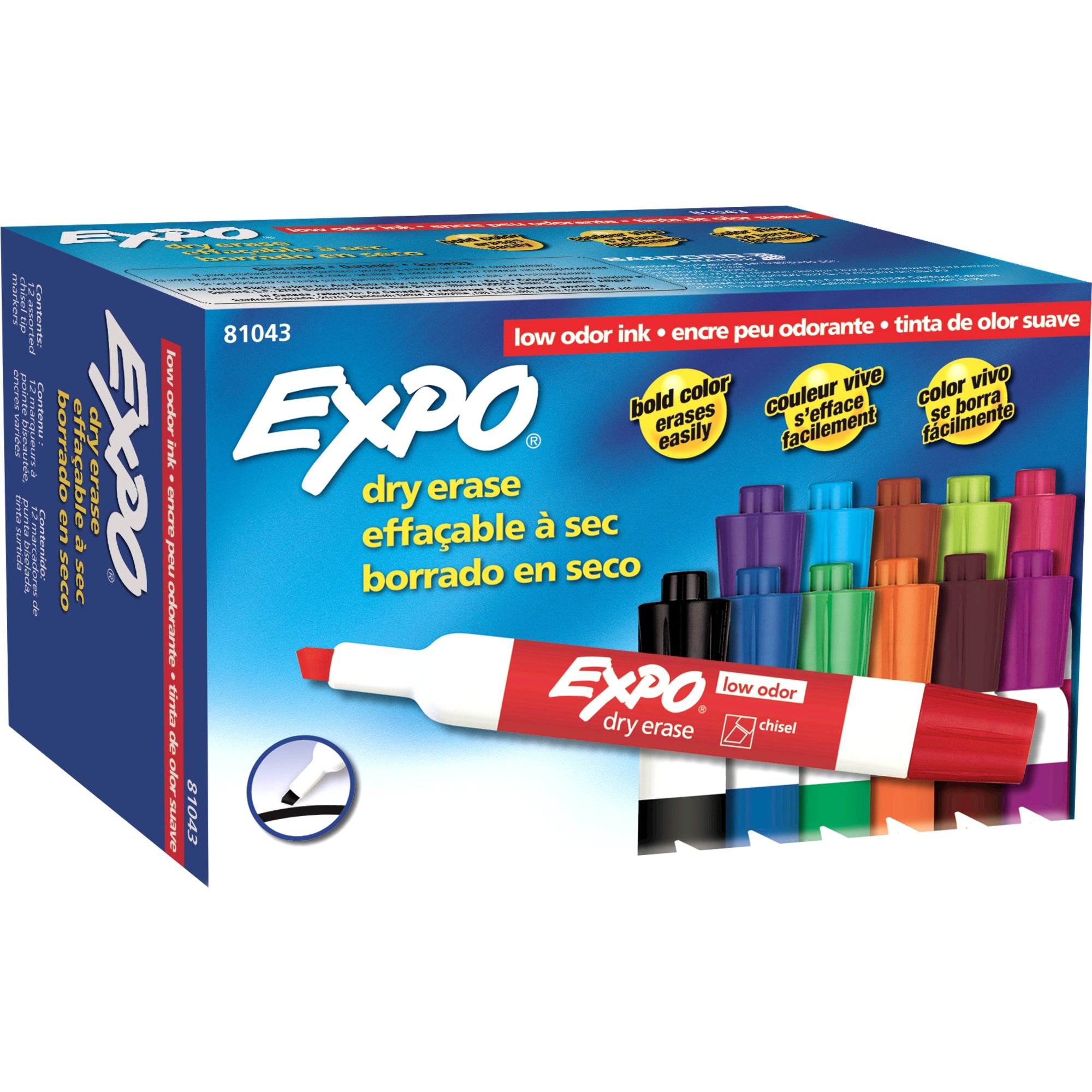 Expo Low Odor Markers, Brown