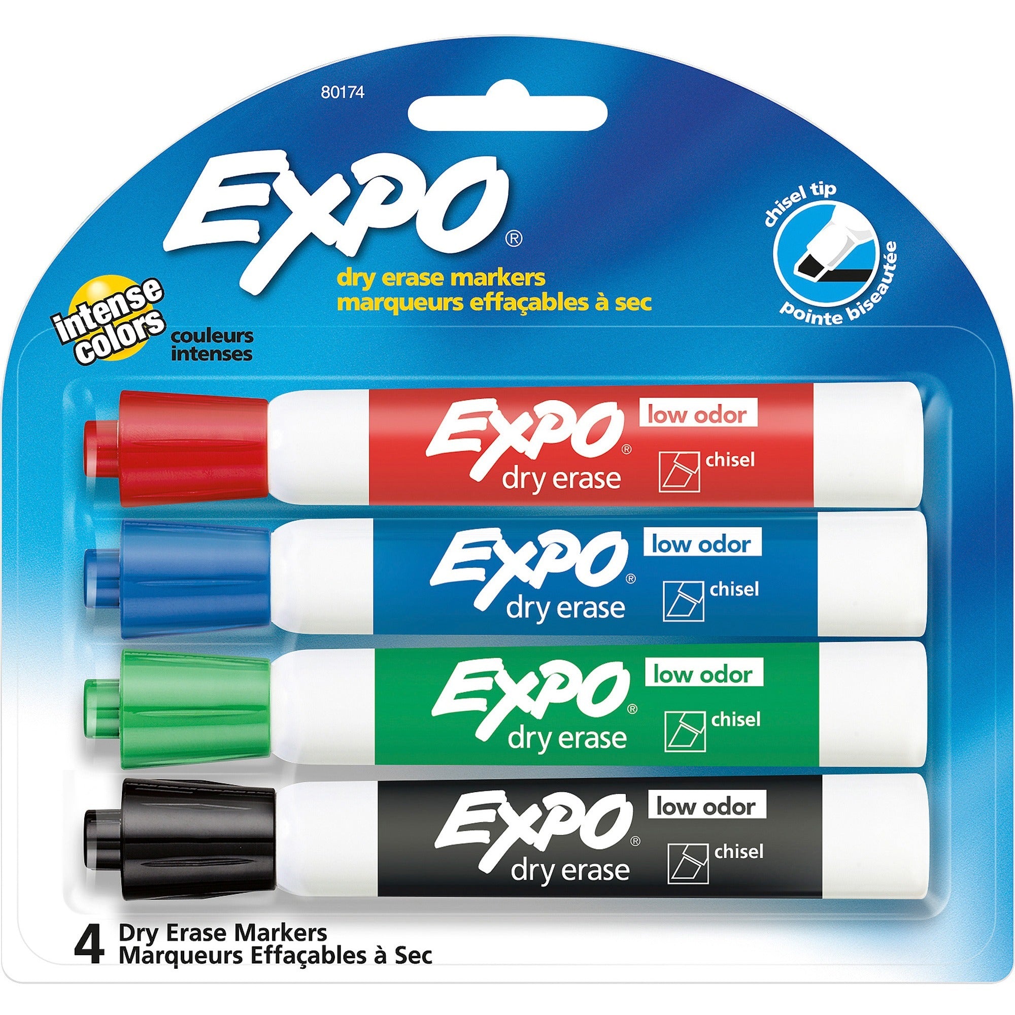 Expo Low Odor Markers, Black