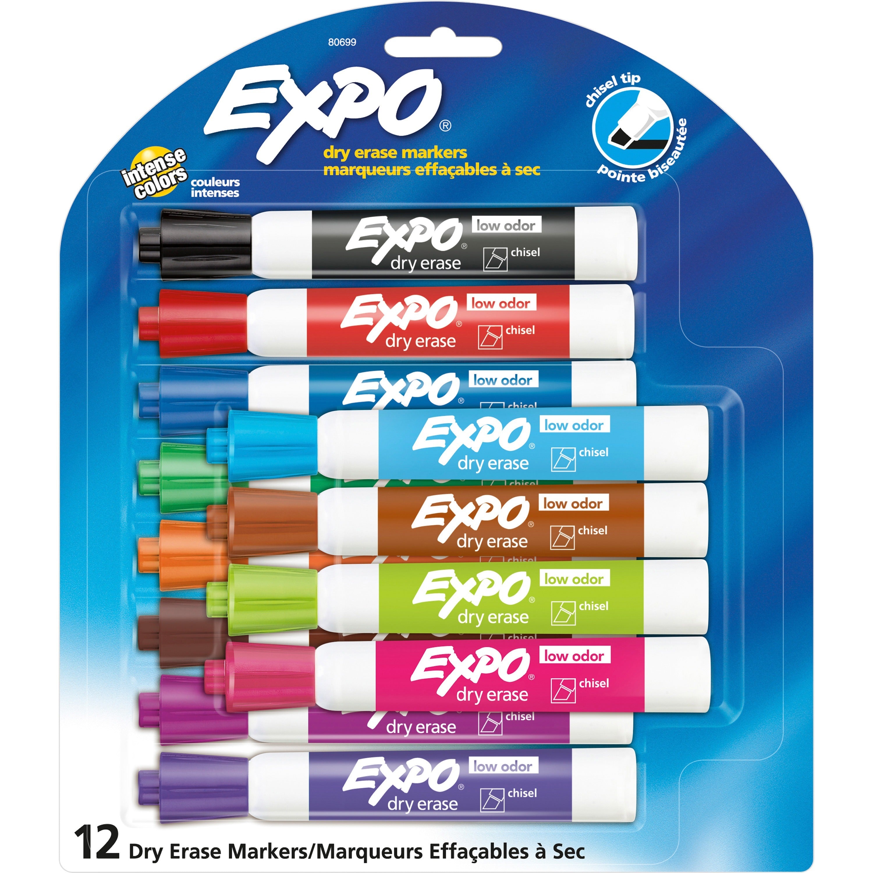 Expo Low Odor Markers, Black