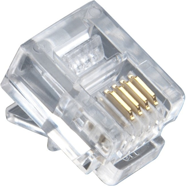 Platinum Tools Phone Connector, Clear, Gold