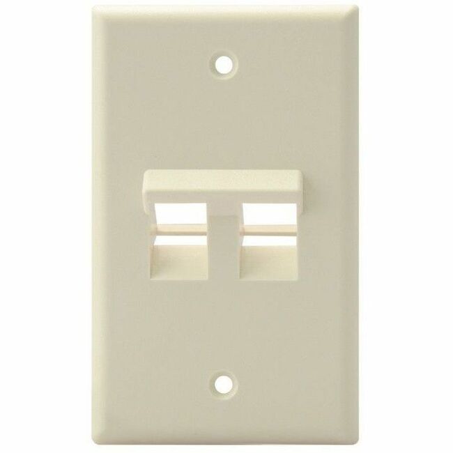 Leviton QuickPort Faceplate Ivory White