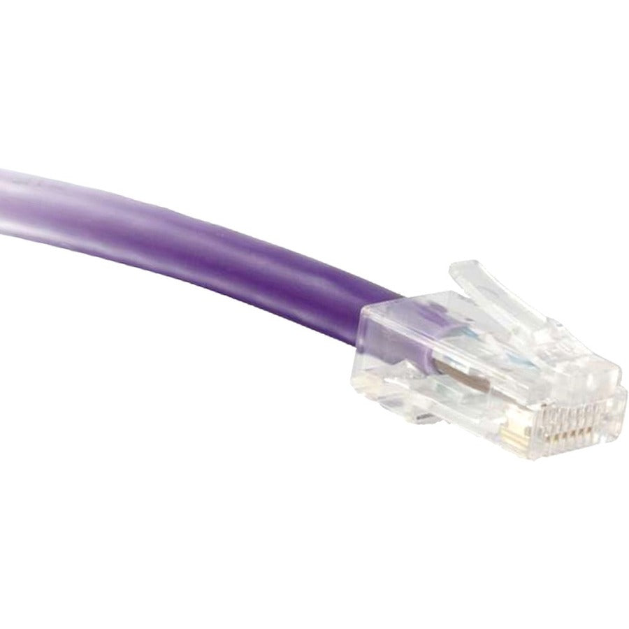 NSI ENET Cat6 Purple 3 Foot Non-Booted (No Boot) (UTP) High-Quality Network Patch Cable RJ45 to RJ45 - 3Ft