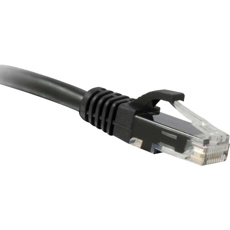 NSI ENET Cat5e Black 14 Foot Patch Cable with Snagless Molded Boot (UTP) High-Quality Network Patch Cable RJ45 to RJ45 - 14Ft