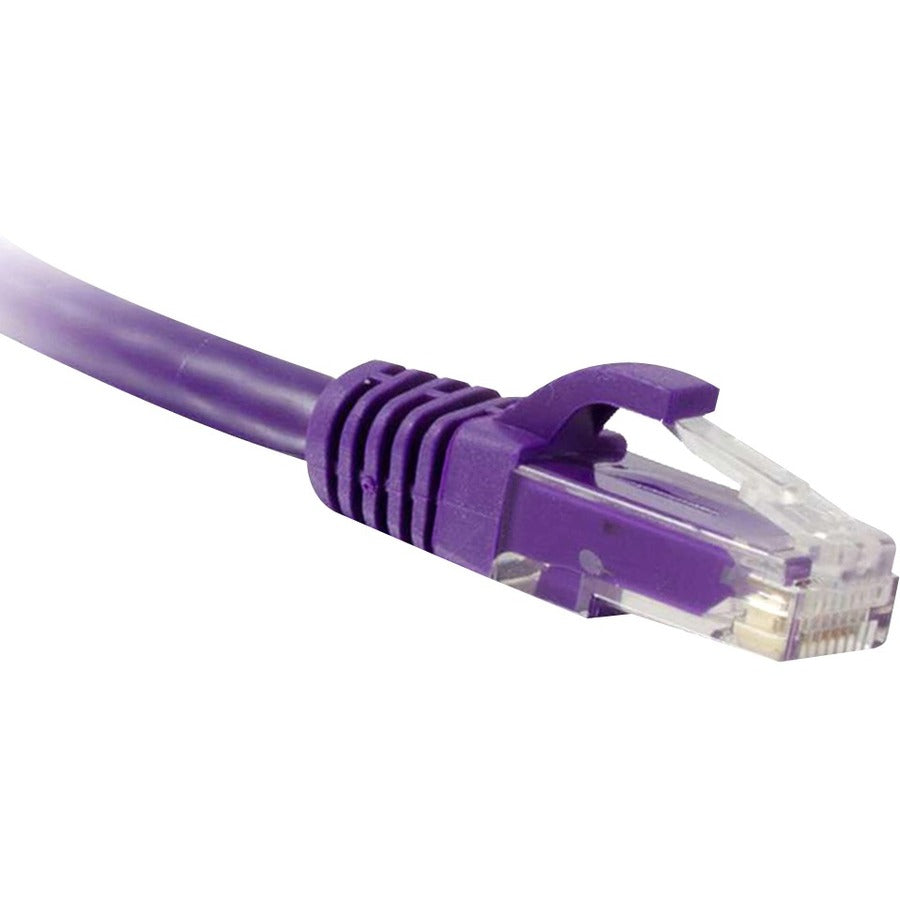 NSI ENET Cat6 Purple 14 Foot Patch Cable with Snagless Molded Boot (UTP) High-Quality Network Patch Cable RJ45 to RJ45 - 14Ft