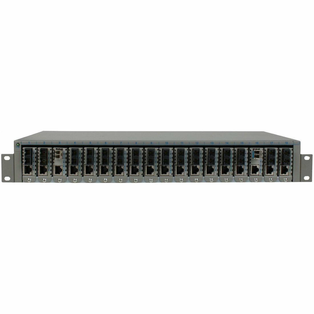 Omnitron Systems miConverter 18-Module 24VDC Powered Chassis