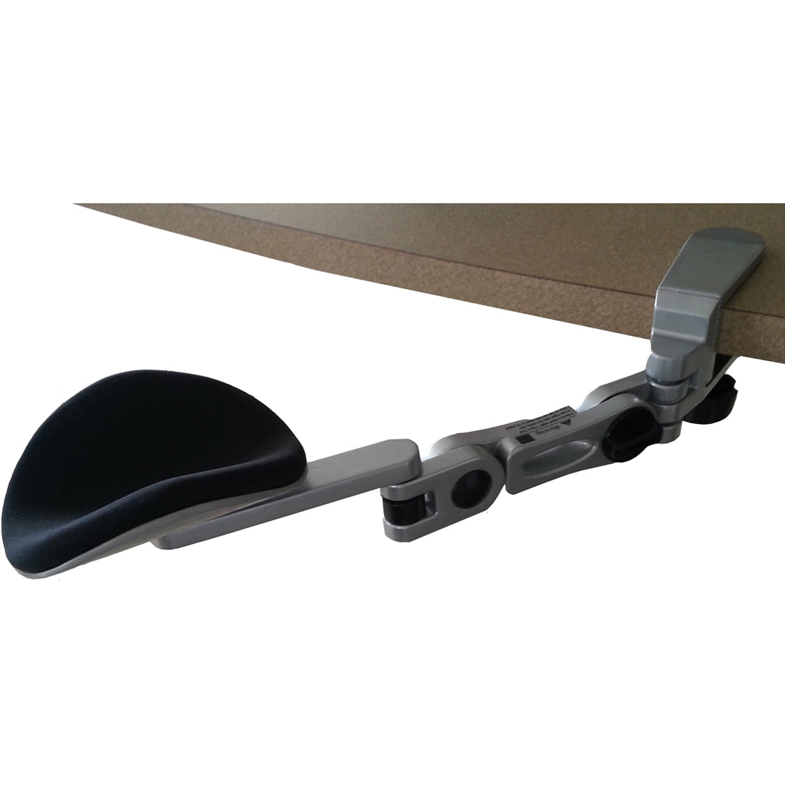 Ergoguys ERGONOMIC ADJUSTABLE COMPUTER ARMREST W/O MOUSE PAD, 1.9 in, SA-500P, Silver