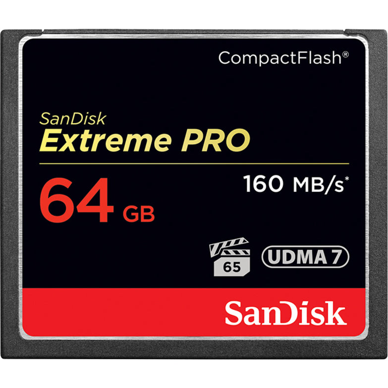 Western SanDisk Extreme Pro 64 GB CompactFlash, 160 m, 64GB, 4G