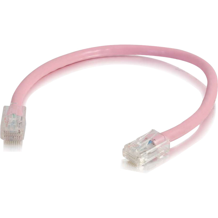 Legrand C2G 6in Cat5e Non-Booted Unshielded (UTP) Network Patch Cable - Pink