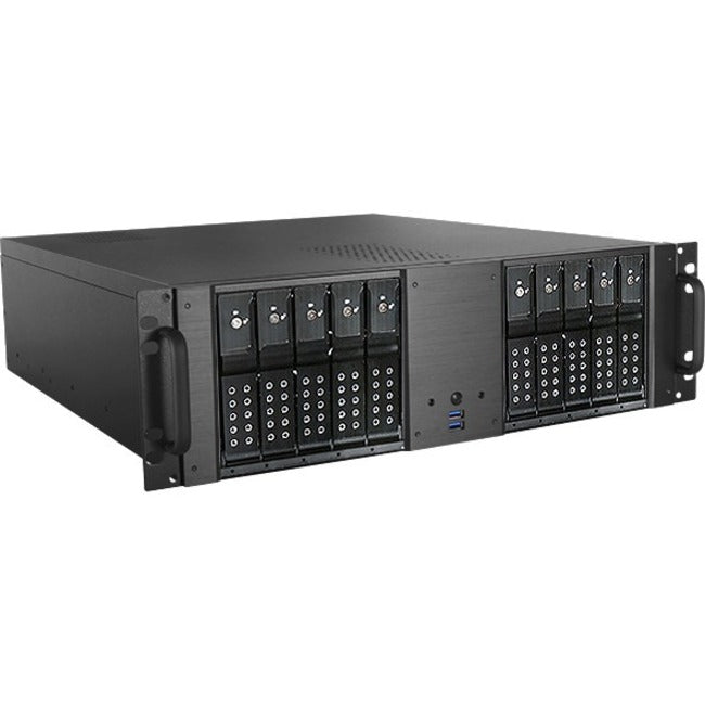 iStarUSA 3U Compact 10x 3.5" Bay Trayless Hotswap microATX Chassis
