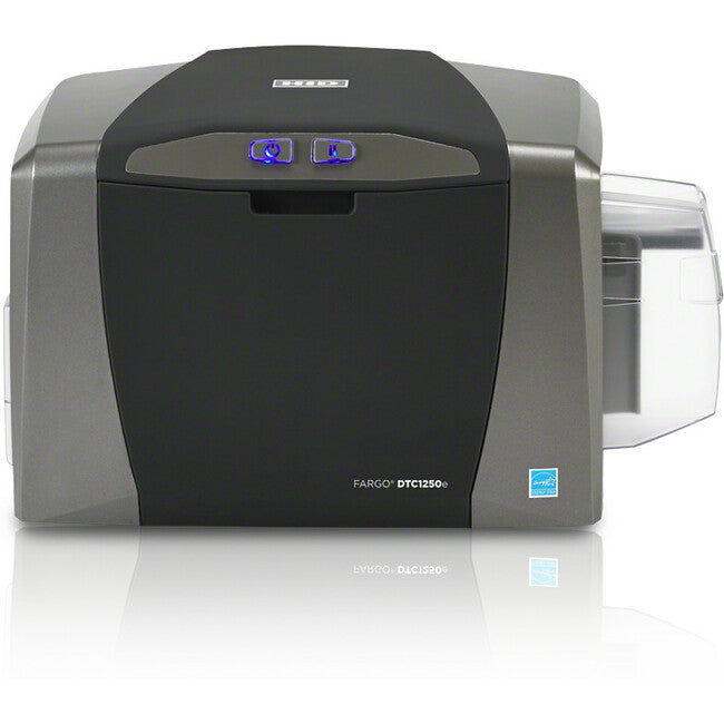 HID Fargo DTC1250e Single Sided Desktop Dye Sublimation/Thermal Transfer Printer - Color - Card Print - Ethernet - USB