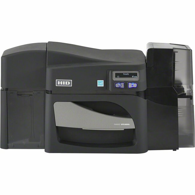 HID Fargo DTC4500E Single Sided Desktop Dye Sublimation/Thermal Transfer Printer - Color - Card Print - Fast Ethernet - USB