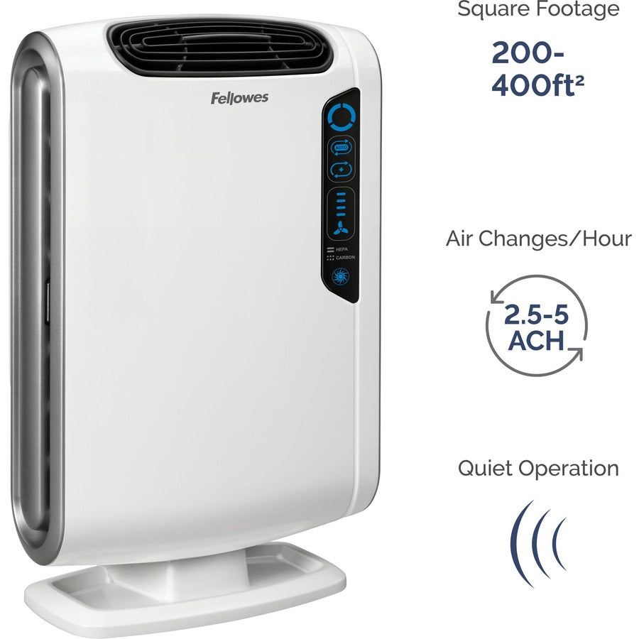 Fellowes AeraMax&reg; DX55 Air Purifier, 9.90 lb, White