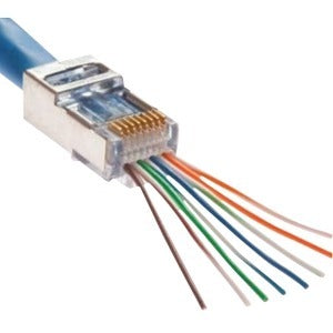 Platinum EZ-RJ45 SHIELDED INTERNAL, 1 x RJ-45 Network Male, 202020J, Clear