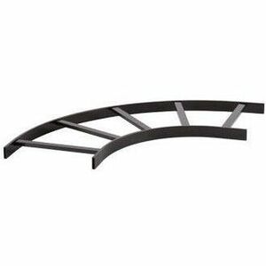 Legrand Ortronics Horizontal Radius Runway - 12 in - Black- TRT Style