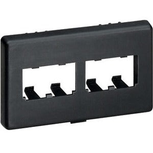 Panduit CFFPHM4BL Faceplate Black