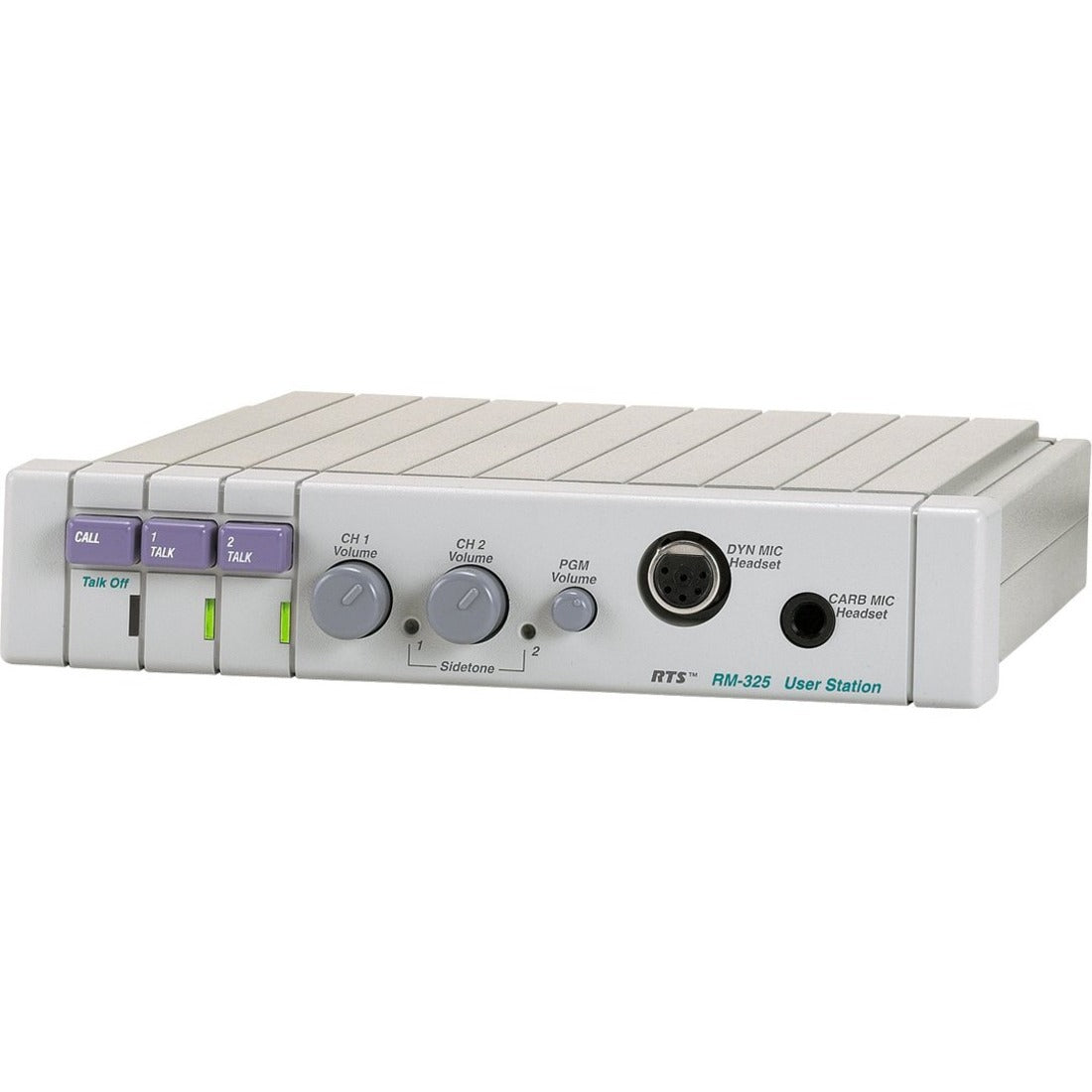 The RTS RM-325 2-Channel Stereo User Station, Gray