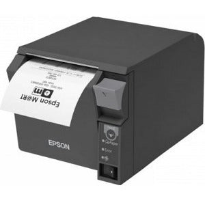 Epson TM-T70II Desktop Direct Thermal Printer - Monochrome - Receipt Print - USB - USB Host - Parallel - With Cutter - Dark Gray -